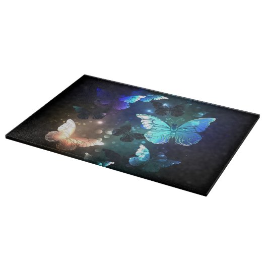 Fluttering Night Butterfly Snijplank (Hoek)