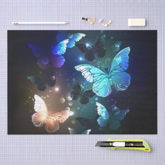 Fluttering Night Butterfly Tissuepapier (Craft)