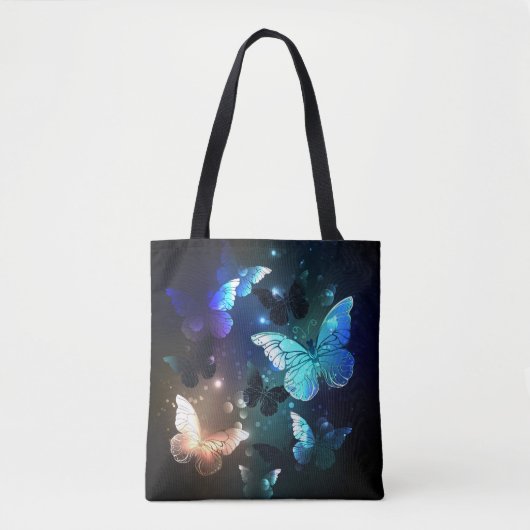 Fluttering Night Butterfly Tote Bag (Voorkant)