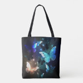 Fluttering Night Butterfly Tote Bag (Achterkant)