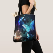 Fluttering Night Butterfly Tote Bag (Dichtbij)