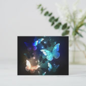 Fluttering Night Butterfly Uitnodiging Briefkaart (Staand voorkant)