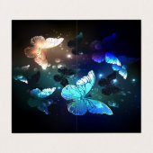 Fluttering Night Butterfly Visitekaartje (Buitenkant ongevouwen)