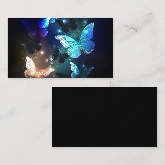 Fluttering Night Butterfly Visitekaartje (Voorkant / Achterkant)