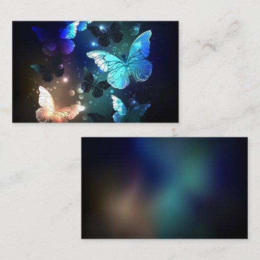 Fluttering Night Butterfly Visitekaartje (Voorkant / Achterkant)