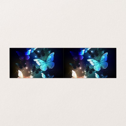 Fluttering Night Butterfly Visitekaartje (Buitenkant ongevouwen)