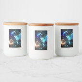 Fluttering Night Butterfly Voedselcontainer Etiket (Flessen)