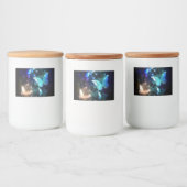 Fluttering Night Butterfly Voedselcontainer Etiket (Flessen)