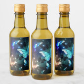 Fluttering Night Butterfly Wijn Etiket (Flessen)