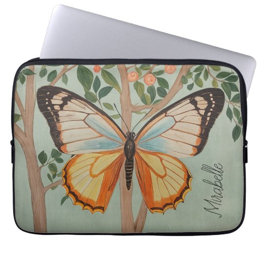 Fluttering Veerkracht gepersonaliseerd Laptop Sleeve (Voorkant)