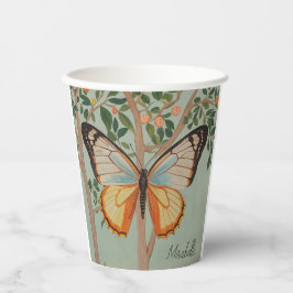 Fluttering Veerkracht gepersonaliseerd Papieren Bekers