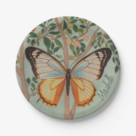 Fluttering Veerkracht gepersonaliseerd Papieren Bordje