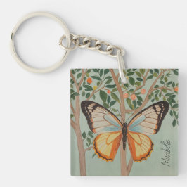 Fluttering Veerkracht gepersonaliseerd Sleutelhanger