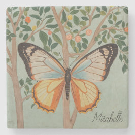 Fluttering Veerkracht gepersonaliseerd Stenen Onderzetter