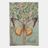 Fluttering Veerkracht gepersonaliseerd Theedoek (Verticaal)