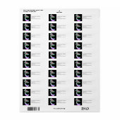 Fluttering vlinder zwart door: Mendi Etiket (Full Sheet)