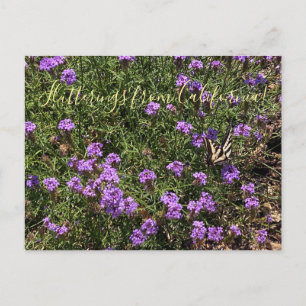 Flutterings uit Californië: De La Myna Verbena Briefkaart