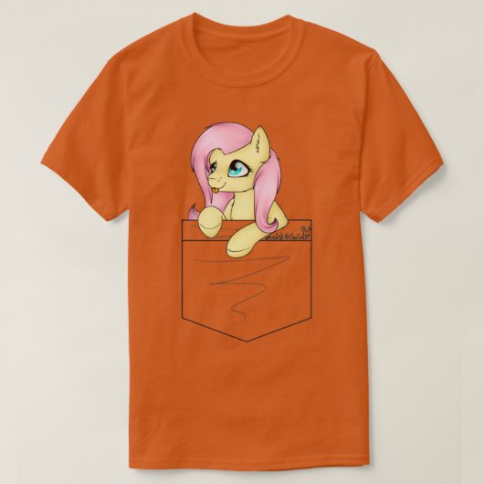 Fluttershypoket T-shirt (Design voorkant)