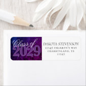 Fluweel Afstudeerder | Mystic-Topaz Ombre Paarse R Etiket (Insitu)