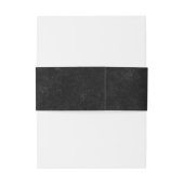 Fluweel Afstudeerder | Onyx Black Jewel Tone Grung Uitnodigingen Wikkel (Achterkant Voorbeeld)