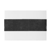 Fluweel Afstudeerder | Onyx Black Jewel Tone Grung Uitnodigingen Wikkel (Achterkant Voorbeeld)