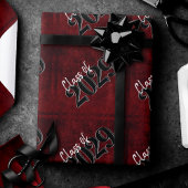 Fluweel Afstudeerder | Ruby Red Crimson Grunge Afs Cadeaupapier