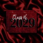 Fluweel Afstudeerder | Ruby Red Crimson Jewel Tone Kaart