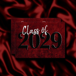 Fluweel Afstudeerder   Ruby Red Crimson Jewel Tone Kaart