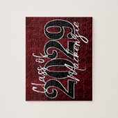 Fluweel Afstudeerder | Ruby Red Crimson Jewel Tone Legpuzzel (Verticaal)