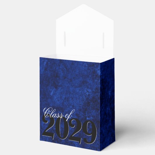 Fluweel Afstudeerder | Sapphire Blue Dark Jewel To Bedankdoosjes (Geopend)