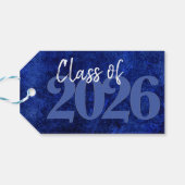 Fluweel Afstudeerder | Sapphire Blue Dark Jewel To Cadeaulabel (Achterkant Horizontaal)