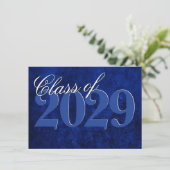 Fluweel Afstudeerder | Sapphire Blue Dark Jewel To Kaart (Staand voorkant)