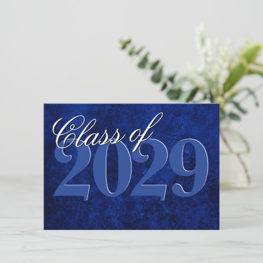 Fluweel Afstudeerder | Sapphire Blue Dark Jewel To Kaart (Staand voorkant)