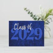 Fluweel Afstudeerder | Sapphire Blue Dark Jewel To Kaart (Staand voorkant)