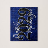 Fluweel Afstudeerder | Sapphire Blue Dark Jewel To Legpuzzel (Verticaal)