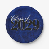 Fluweel Afstudeerder | Sapphire Blue Dark Jewel To Papieren Bordje (Voorkant)