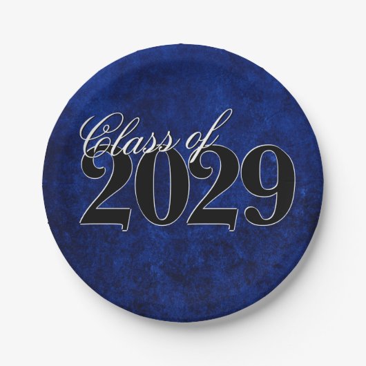 Fluweel Afstudeerder | Sapphire Blue Dark Jewel To Papieren Bordje (Voorkant)