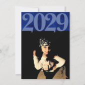 Fluweel Afstudeerder | Sapphire Blue Jewel Tone Fo Kaart (Voorkant)