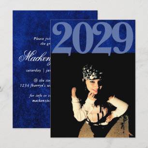 Fluweel Afstudeerder   Sapphire Blue Jewel Tone Fo Kaart