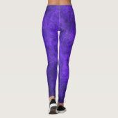 Fluweel Amethist Paarse Leggings (Achterkant)