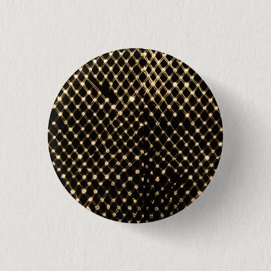 "Fluweel Elegantie: Diamond Radiance" Ronde Button 3,2 Cm (Voorkant)
