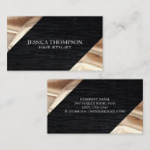 fluweel | Gouden folie lint stof Visitekaartje (Voorkant / Achterkant)