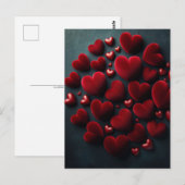 Fluweel rode harten, Postcrossing Briefkaart (Voorkant / Achterkant)