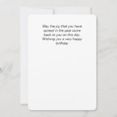 Fluweel Verjaardag Liefde Kaart (Achterkant)