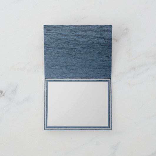 Fluweel Zeeen Bedankt Opmerking Kaart (Binnen)