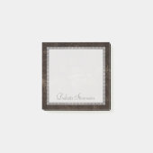 fluweelachtig bronzen damast | Mocha Brown Grunge  Post-it® Notes (Voorkant)