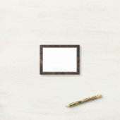 fluweelachtig bronzen damast | Mocha Brown Grunge  Post-it® Notes (Op bureau)