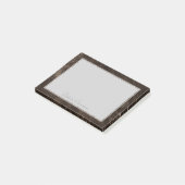 fluweelachtig bronzen damast | Mocha Brown Grunge  Post-it® Notes (Schuin)