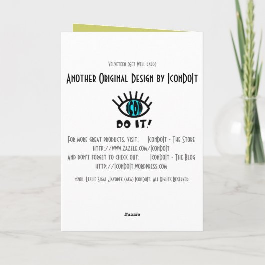 fluweelachtig kaart (Achterkant)