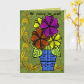 fluweelachtig kaart (Gele Bloem)